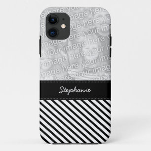 Moderne diagonale strepen Aangepaste foto iPhone 5 Case-Mate iPhone Case