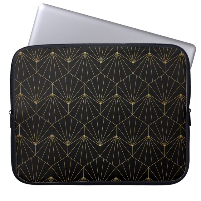 Moderne diamant, art deco design laptop sleeve (Voorkant)