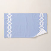 Moderne Diamant Decoratieve Lijn op Lichtblauw Bad Handdoek (Handdoek)
