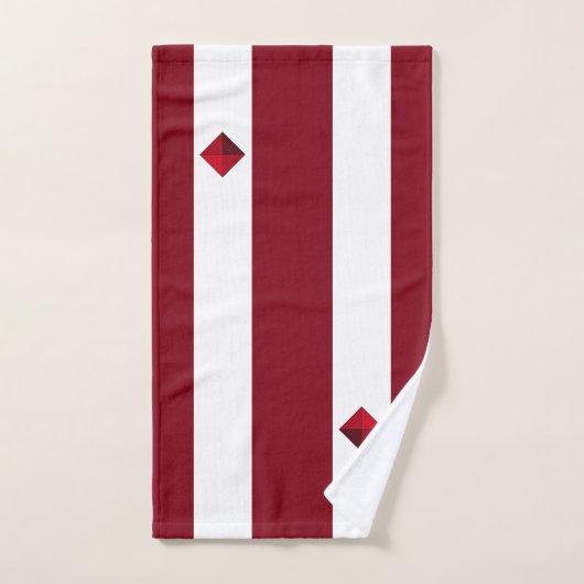 Moderne diamant met gestript glansmiddel bad handdoek (Handdoek)