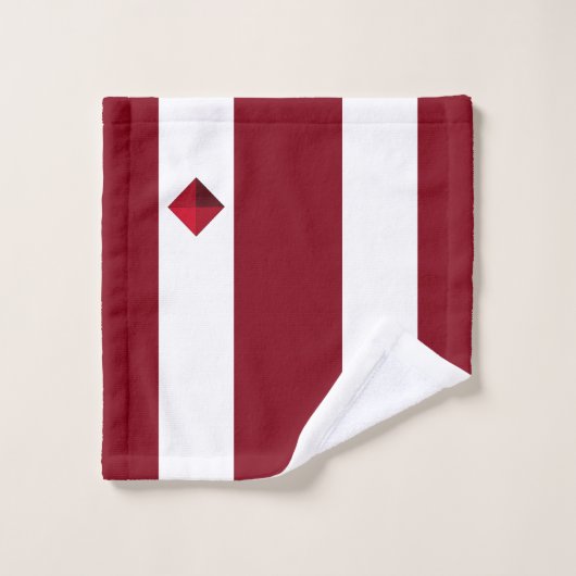 Moderne diamant met gestript glansmiddel bad handdoek (Wasdoekje)