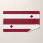 Moderne diamant met gestript glansmiddel bad handdoek (Handdoek)