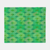 Moderne diamantafdruk uit de middeneeuw, geelgroen fleece deken (Voorkant (Horizontaal))