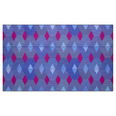 Moderne diamantprinter, kobalt blauw stof (Fat Quarter)