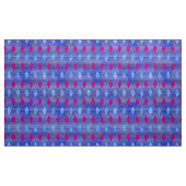 Moderne diamantprinter, kobalt blauw stof (Yard (91,4 cm))