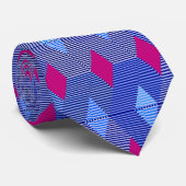 Moderne diamantprinter, kobalt blauw stropdas (Opgerold)