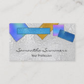 Moderne, dichroomkleurige, witte kleur visitekaartje (Voorkant)