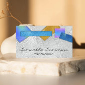 Moderne, dichroomkleurige, witte kleur visitekaartje