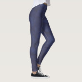Moderne Diepe Blauwe Bokeh Leggings (Rechts)