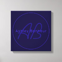 Moderne diepe Paarse kleuren | Naam kool en monogr