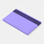 Moderne diepe Paarse kleuren | Naam kool en monogr Post-it® Notes (Schuin)