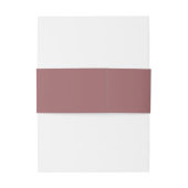 Moderne, diepe roze gouden bruiloft met bruin eleg uitnodigingen wikkel (Achterkant Voorbeeld)