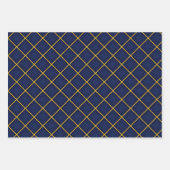 Moderne diepzeemacht en goudslaperigheid inpakpapier vel (Voorkant)