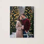 Moderne Dier Kerst Paar Foto Legpuzzel (Verticaal)