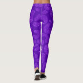 Moderne dier luipaard Paarse Glitters Leggings (Achterkant)