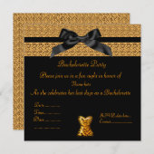MODERNE DIERAFDRUKKING MET BACHELORETTE INVITE KAART (Voorkant / Achterkant)