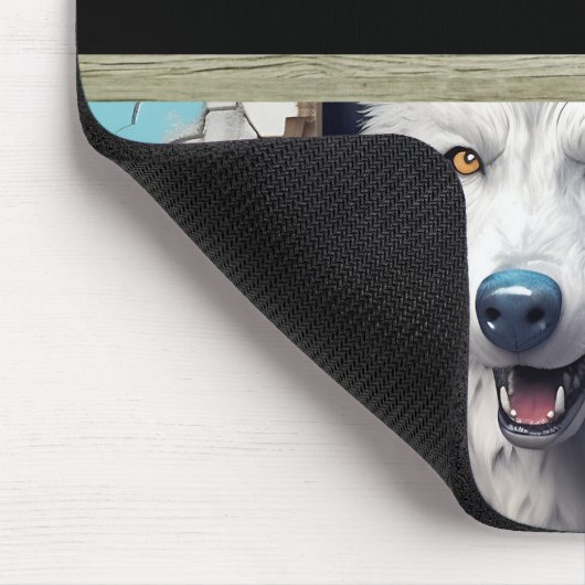 Moderne dieren, luipaard wolf muismat (Hoek)