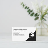 Moderne dierenarts Afspraak Herinnering Visitekaartje (Staand voorkant)