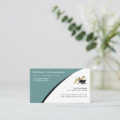 Moderne dierenarts Visitekaartjes (Staand voorkant)