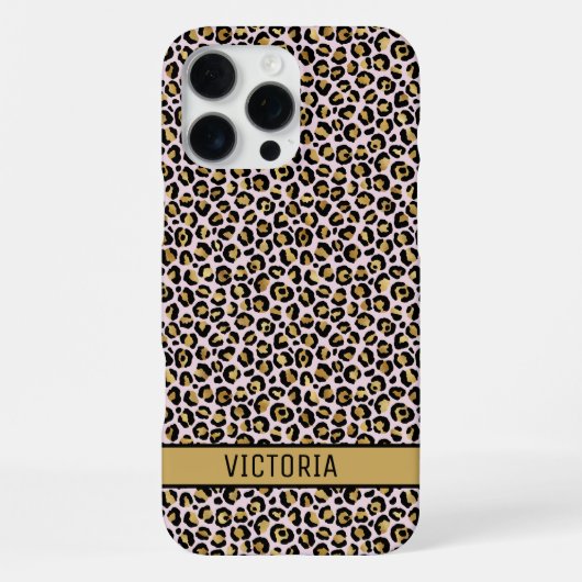 Moderne dierenprint iPhone hoesje (Achterkant)
