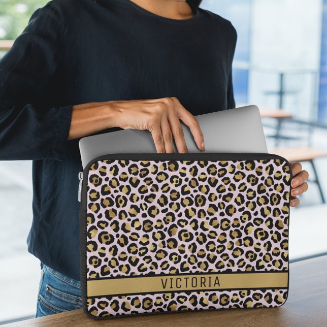 Moderne dierenprint laptop sleeve (Creator heeft geüpload)