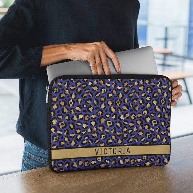 Moderne dierenprint laptop sleeve (Creator heeft geüpload)