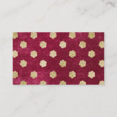 Moderne dierenverzorging diensten Red Velvet Visit Visitekaartje (Achterkant)