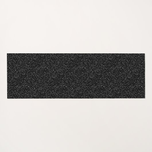 Moderne dierlijke afdruk zwart-wit op maat yogamat (Achterkant (horizontaal))