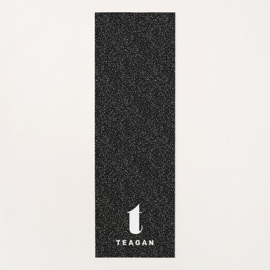 Moderne dierlijke afdruk zwart-wit op maat yogamat