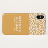 Moderne dierlijke luipaard print foto Case-Mate iPhone case (Achterkant (horizontaal))