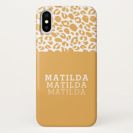 Moderne dierlijke luipaard print foto Case-Mate iPhone case (Achterkant)
