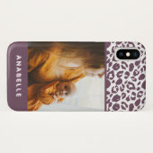 Moderne dierlijke luipaard print foto Case-Mate iPhone case (Achterkant (horizontaal))