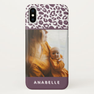 Moderne dierlijke luipaard print foto Case-Mate iPhone case