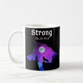 Moderne dierlijke wolf koffiemok (Links)