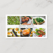 Moderne diëtist voedingsdeskundige foto's raster c visitekaartje (Voorkant)