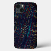 Moderne digitale Abstracte meerkleuren Case-Mate iPhone Case (Achterkant)