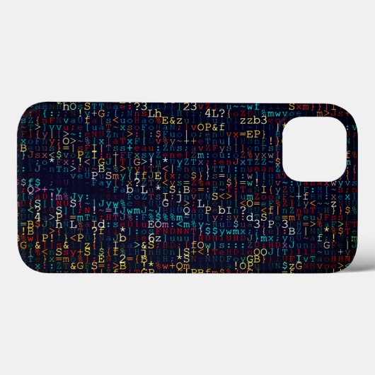 Moderne digitale Abstracte meerkleuren Case-Mate iPhone Case (Achterkant (horizontaal))