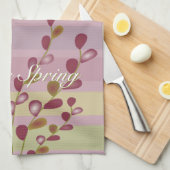 Moderne digitale bloemen theedoek (Quarter Fold)