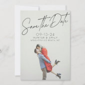 Moderne digitale bruiloft Save the Date Sjabloon (Voorkant)