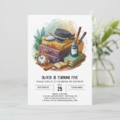 Moderne digitale detective verjaardag kaart (Staand voorkant)