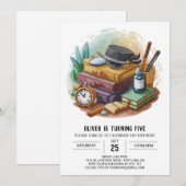 Moderne digitale detective verjaardag kaart (Voorkant / Achterkant)