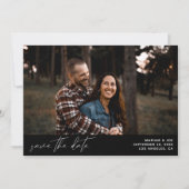 Moderne Digitale Foto horizontaal sparen de Datum  Kaart (Voorkant)