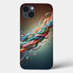 Moderne Digitale Lint Telefoonhoes - Levendig Rege Case-Mate iPhone Case