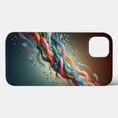 Moderne Digitale Lint Telefoonhoes - Levendig Rege Case-Mate iPhone Case (Achterkant (horizontaal))