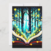 Moderne digitale vuurvliegjes verjaardag kaart (Achterkant)