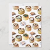 Moderne Dim Sum 40e verjaardagsuitnodiging (Achterkant)