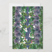 Moderne Dinosaur kinderen van Birthday Party! Rij! Kaart (Achterkant)