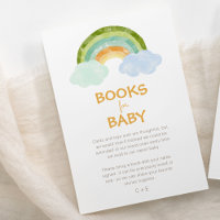 Moderne Dinosaur Rainbow Baby shower boeken voor B