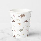 Moderne Dinosaurus Papieren Kopjes Papieren Bekers (Rechts)