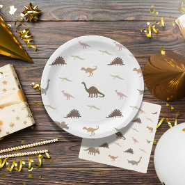 Moderne Dinosaurus Party Borden Papieren Bordje